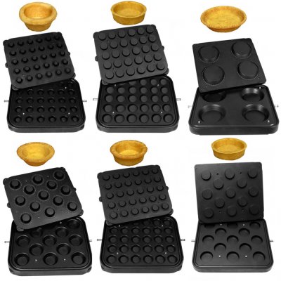 G.Gastro 6 ks Formy pro stroj na tartaletky TMPIC - Tvar tartaletek: Kulaté - 480x440 mm - Výška: 80 mm - D9783867 – Hledejceny.cz