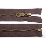 Prima-obchod Staromosazný zip No 5 délka 60 cm bundový, barva 304 hnědá čokoládová – Hledejceny.cz