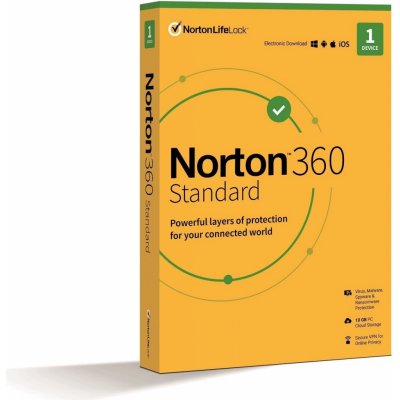 Norton 360 STANDARD 10GB + VPN 1 lic. 1 lic. 2 roky ESD (21435516) – Hledejceny.cz