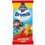 Opavia Brumík Jablečno-jahodová náplň jemné pečivo 30 g – Zbozi.Blesk.cz