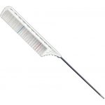 Y.S. Park tupírovací hřeben s ryskou a kovovou špičkou bílý GT12 225 mm – Sleviste.cz