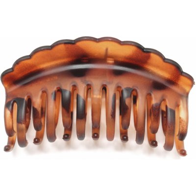 Skřipec na vlasy s obloučkovým okrajem Barva: hnědá – Zboží Dáma