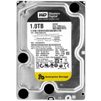 WD Caviar RE3 1TB, SATAII, 32MB, 7200rpm, 8.9ms, WD1002FBYS