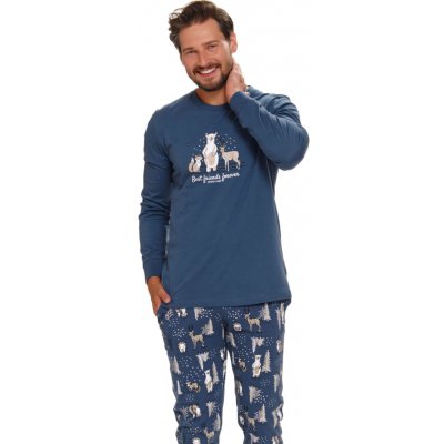 Doctor Nap pánské pyžamo PMB.4329 modrá tmavě – Zboží Dáma