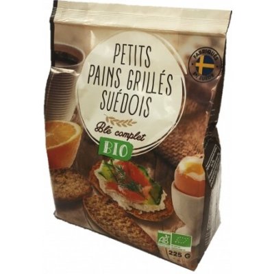 AGI ŠVÉDSKÉ BIO OPÉKANÉ CHLEBÍČKY S CELOZRNNOU PŠENICÍ BALENÍ 225 g – Sleviste.cz