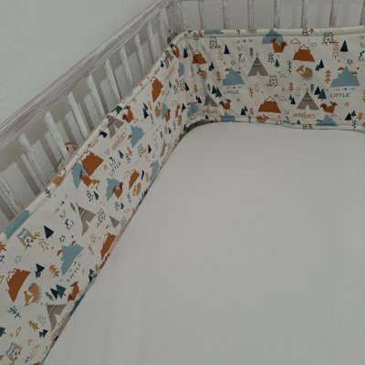 Pro útulný domov Mantinel do postýlky Zvířátka s Teepee – Zbozi.Blesk.cz