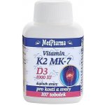 MedPharma Vitamin K2 MK-7+D3 1000 IU 107 tobolek – Hledejceny.cz