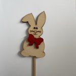 Dřevěný zajíc 11 cm na zápichu – Zboží Dáma