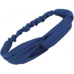 Látková čelenka jednobarevná "uzel" - šátek - modrý – Hledejceny.cz