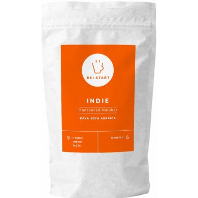 RE:START coffee káva INDIE MALABAR AA ASPINWAL zrnková 1 kg – Hledejceny.cz