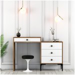 Asir Toaletní stolek Lizbon ořech bílý – Zboží Dáma