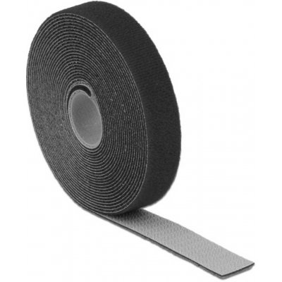 Delock 18715 pásek se suchým zipem ke spojování háčková a flaušová část (d x š) 5 m x 20 mm černá 1 ks – Hledejceny.cz