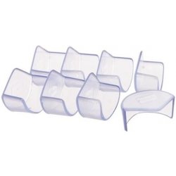 Impol Trade PVC krytky na rohy PCR163P 8ks transparentní rozměr 35 x 4 cm