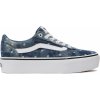 Dámské tenisky Vans dámská rekreační obuv WM Ward Platform Denim Dots moonlight blue/white