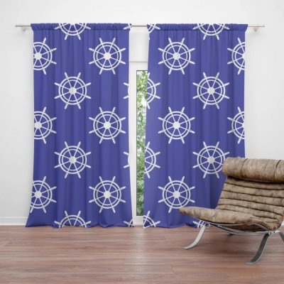 Sablio Závěs Bílá kormidla: 2ks 140x250cm – Hledejceny.cz