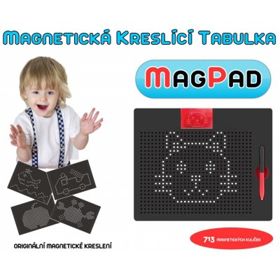 Magnetická kreslící tabulka MAGPAD Mini černá – Zboží Mobilmania