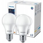 Philips 2x LED žárovka E27 A60 8W = 60W 806 lm 4000K Neutral CorePro – Zboží Mobilmania