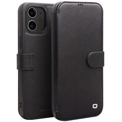 Pouzdro Qialino kožené iPhone 12 mini - černé – Zboží Mobilmania