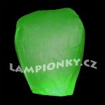 Lampion štěstí zelený čepice