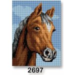 VTC Vyšívací předloha 70246 2697 kůň 3 hnědo-modrá 18x24cm – Sleviste.cz