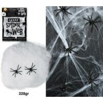 Pavučina bílá s 4 pavouky Halloween 550 g – Hledejceny.cz