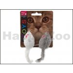 Magic Cat hračka myšky chrastící s catnipem 11 cm 2 ks – Zboží Dáma