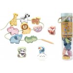 Tooky Toy Navlékání zvířátek Pastel – Zboží Dáma