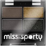 Miss Sporty Studio Colour Quattro Eye Shadow oční stíny 414 100% Smokey 3,2 g – Zboží Dáma