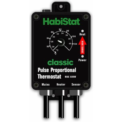 HabiStat pulzní termostat 18-32°C Standard černý – Zboží Mobilmania