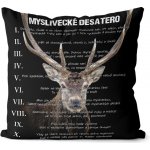 Impar Polštář Myslivecké desatero 55x55 – Sleviste.cz