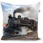 Sablio Polštář Parní lokomotiva 40x40 – Zboží Dáma