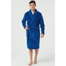 Howick Fleece Dressing Gown blue