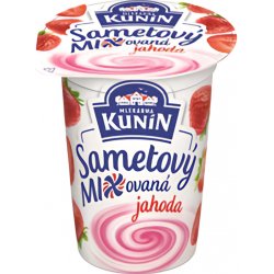 Mlékárna Kunín Sametový mixovaná jahoda 150 g