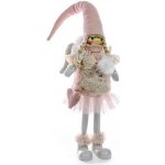 MagicHome Dekorace Vánoce Anděl růžový 28 cm – Zboží Mobilmania