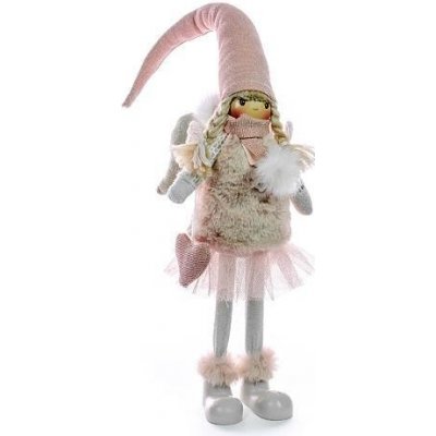 MagicHome Dekorace Vánoce Anděl růžový 28 cm – Zboží Mobilmania