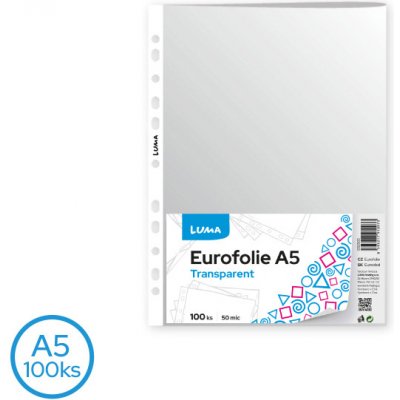 Eurofolie A5 - transparentní 100ks I262503 – Zbozi.Blesk.cz
