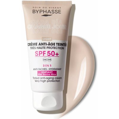 Byphasse tónovací anti age krém SPF 50+ Light 50 ml – Zboží Dáma