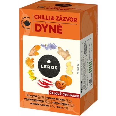 LEROS Čajový dýchánek Chilli zázvor & dýně 20 x 2 g – Zboží Dáma