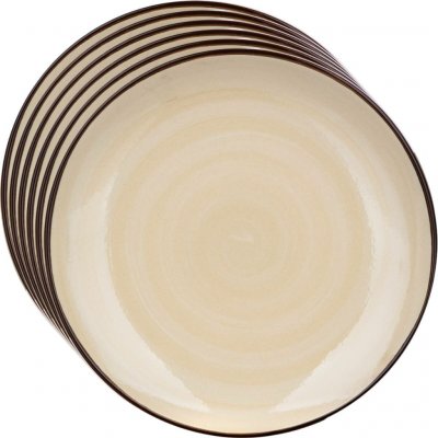 Banquet Sada 6 dezertních talířů Palas 21,5 cm krémová – Sleviste.cz