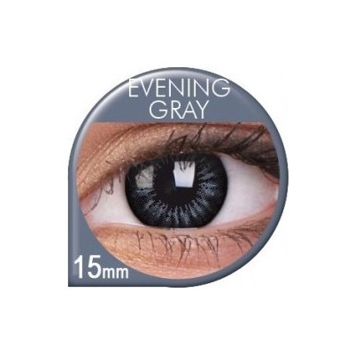 MaxVue ColorVue Big Eyes Evening Grey tříměsíční nedioptrické 2 čočky – Zboží Mobilmania