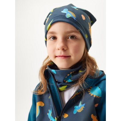 Dětský nákrčník z fleecu Basic Dinosauři – Sleviste.cz