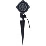 Emos DCPC04 LED dekorativní projektor vločky 3 6W IP44 studená bílá rotující světlo černá – Zbozi.Blesk.cz