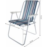 Malatec 10045 Turistické skládací křeslo Bergamo modré – Hledejceny.cz