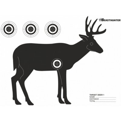 Terč silueta Beast Hunter Jelen 10ks – Zboží Dáma