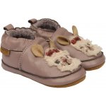 MIMikk-Line kožené capáčky s koženou podrážkou růžové – Sleviste.cz