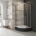 Ravak BLCP4-90 Sabina satin+Transparent 3B270U40Z1 – Zboží Dáma