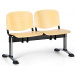 EUROSEAT Dřevěná lavice do čekáren ISO 2-sedák se stolkem – Zboží Dáma