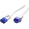 síťový kabel Value 21.99.2164 U/FTP patch, kat. 6a, plochý, 1,5m, bílý