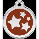 Red Dingo Hvězdičky hnědá S 20 mm – Zboží Mobilmania