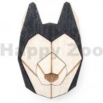 BeWooden dřevěná brož Husky béžová BR27 – Hledejceny.cz